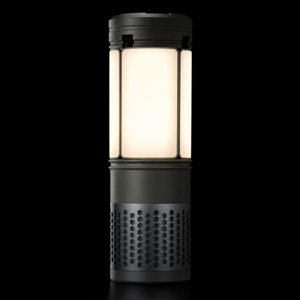Compacte lantaarn met warm licht