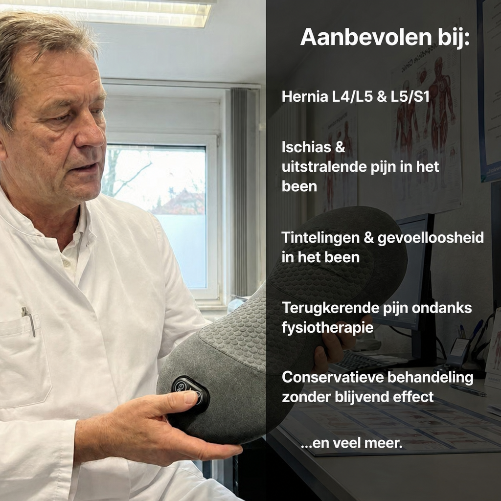 DeepComfort 3-in-1 Ruggmassagekussen – Dagelijkse oplossing voor hernia & ischias