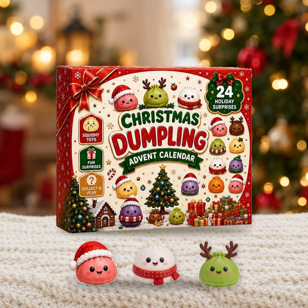 Knøttis squishy adventskalender met drie figuurtjes