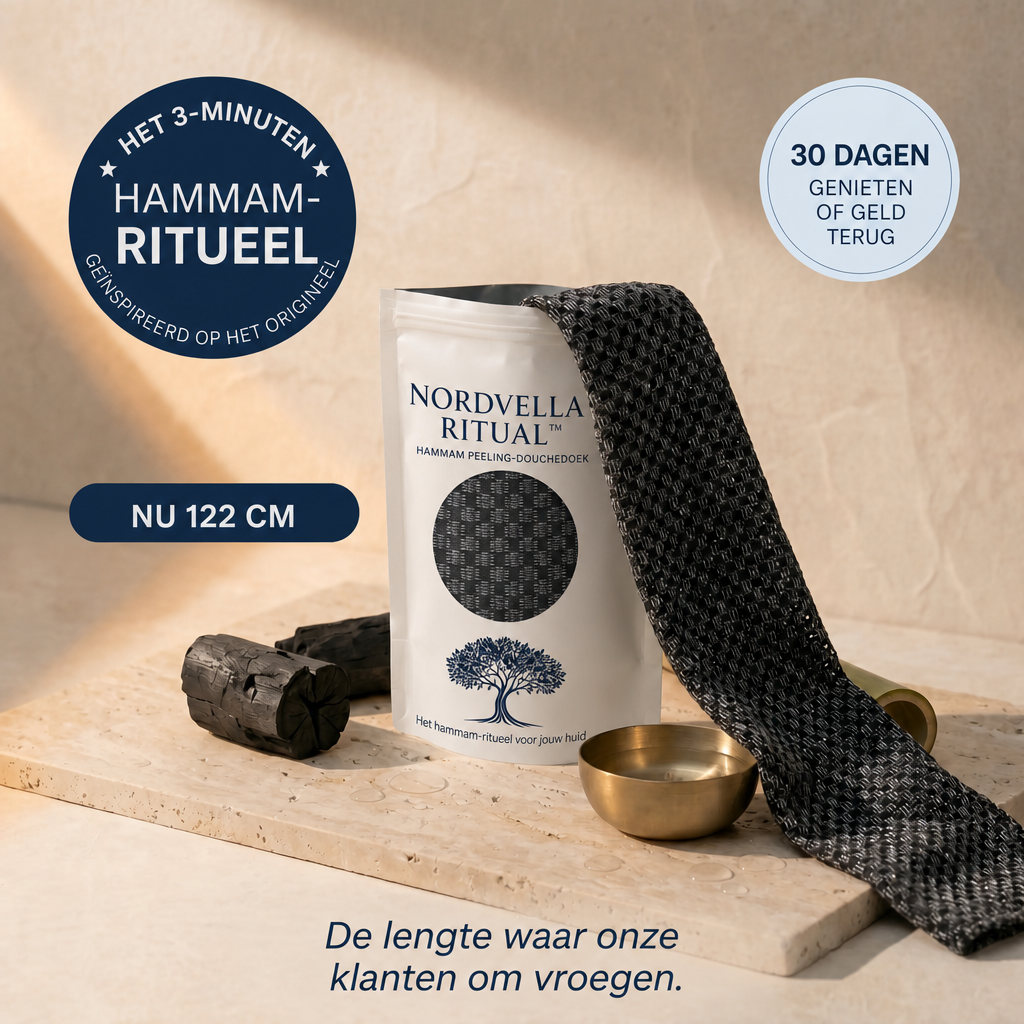 Nordvella Hammam peeling-douchedoek