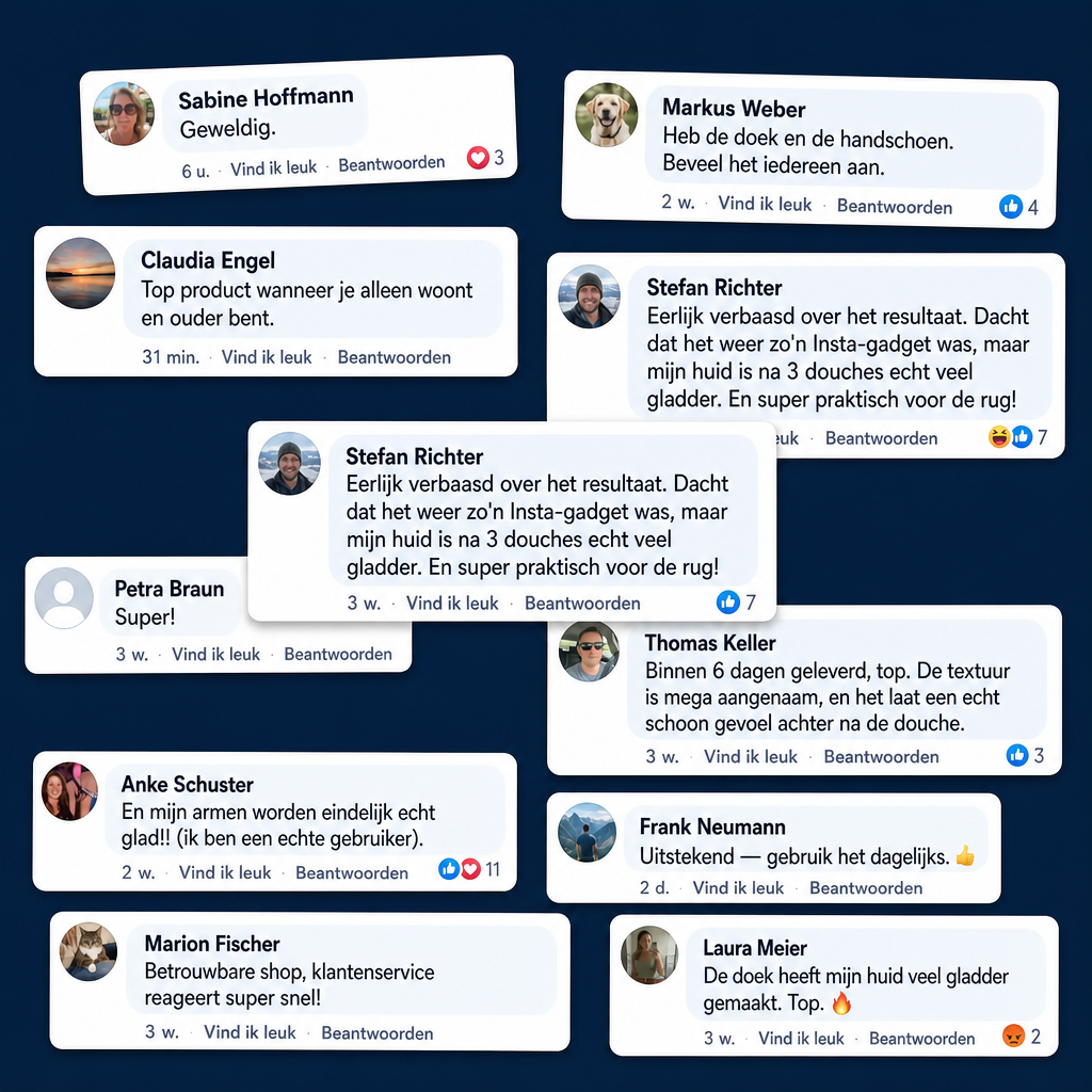 Nordvella Hammam peeling-douchedoek