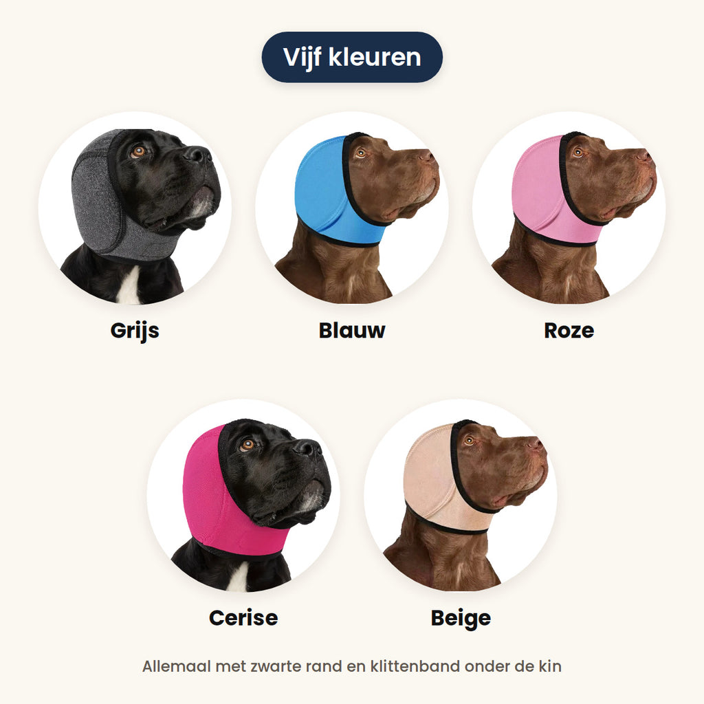 Hetta in vijf kleuren: grijs, blauw, roze, cerise en beige