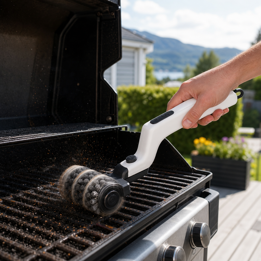 Mastern Elektrische Grillborstel – Glanzende grill in 90 seconden