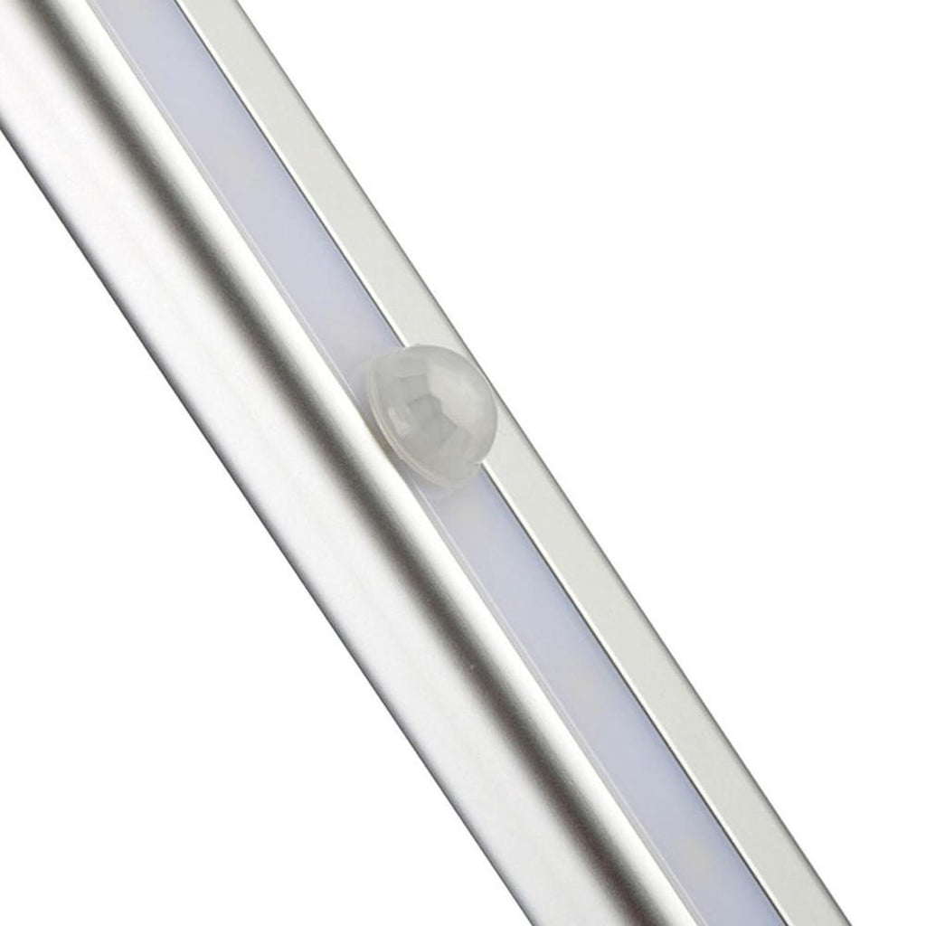 Close-up van de bewegingssensor in het midden van de ledstrip
