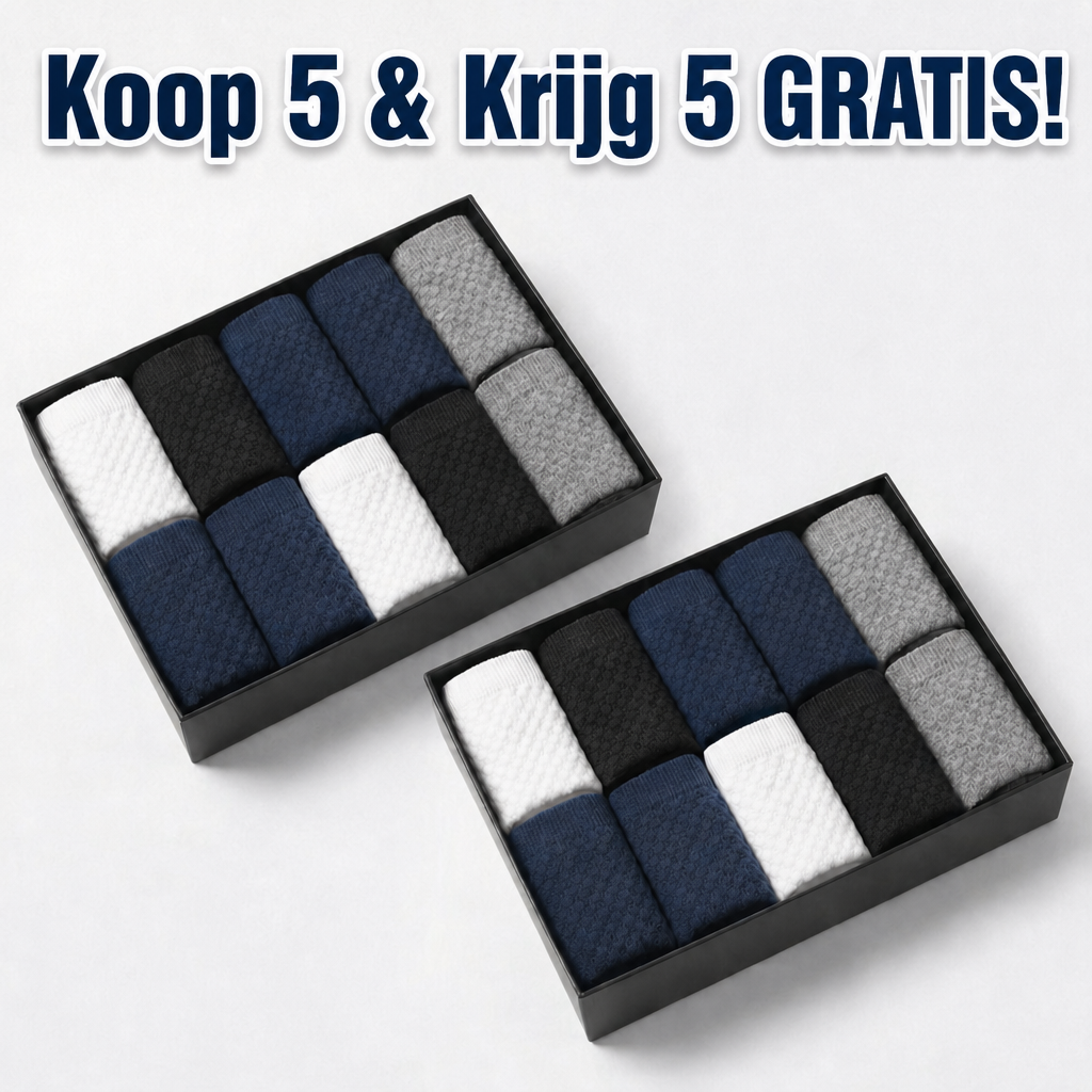 Bamboe Sokken 5-pack / Krijg 5 extra GRATIS