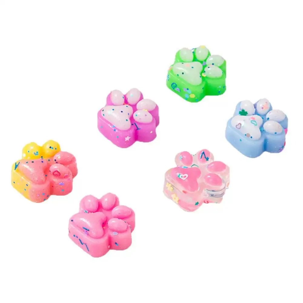Squishy kattenpootjes in verschillende kleuren