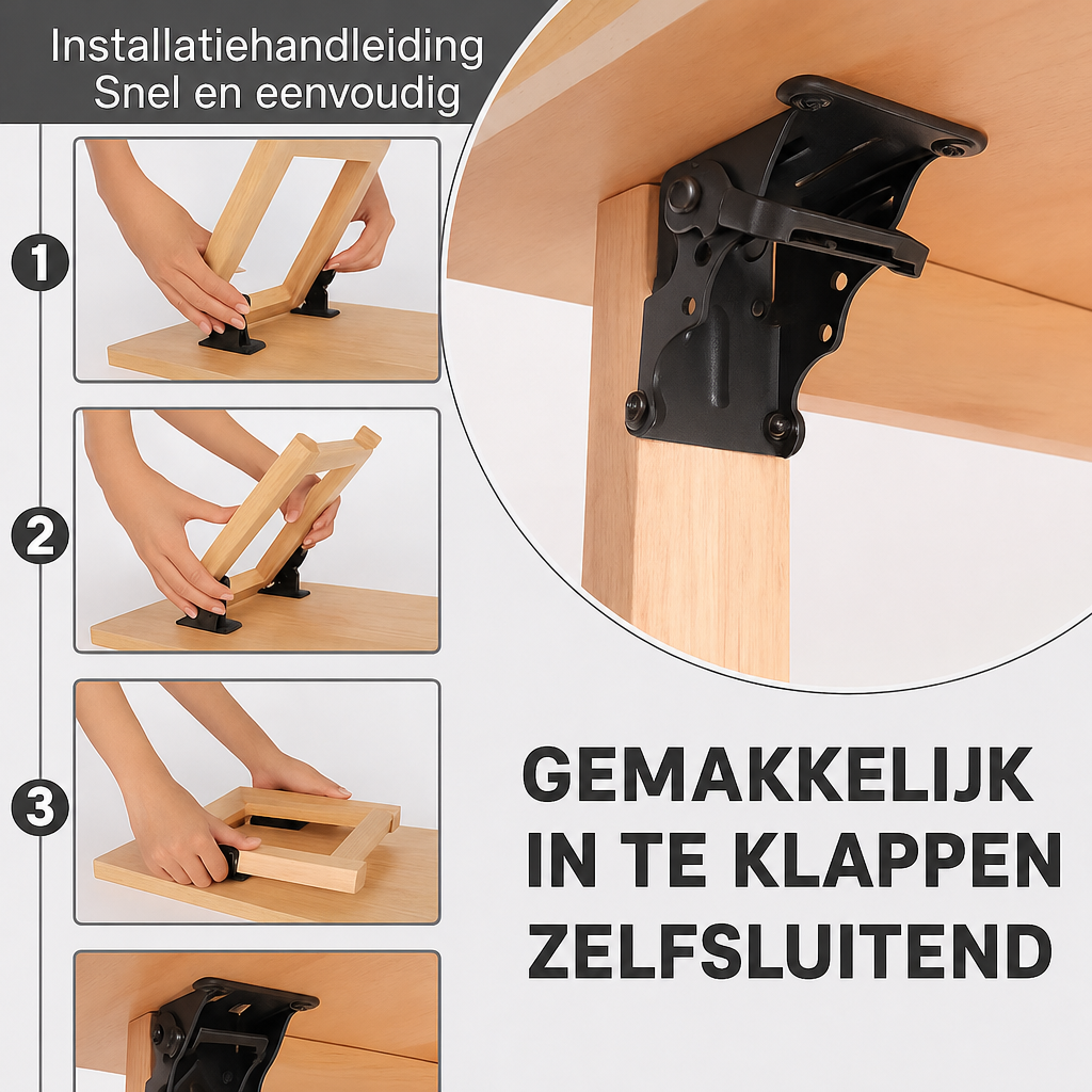 Tafelbeenbeugels – Stevige Opvouwbare Tafelpoten met Zelfvergrendelende Scharnieren